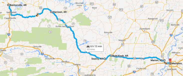 Western Arkansas look looks like New England... Eastern Arkansas looks like, well... ummm... Kansas... but with rice paddies...