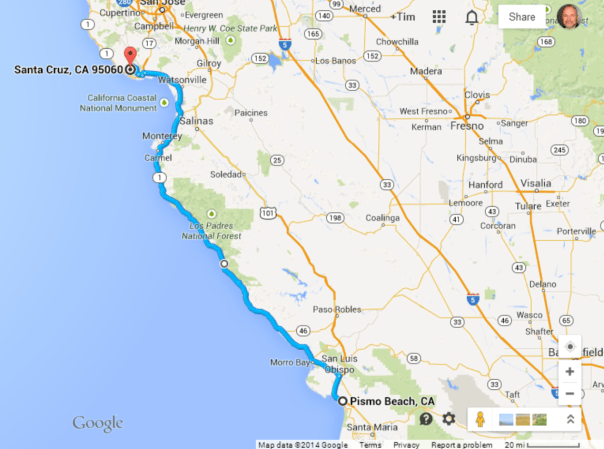 Pismo Beach to Santa Cruz... including elephant seals and Big Sur in all its glory.