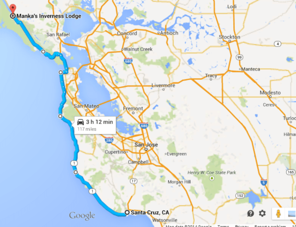 A beautiful ride int eh morning, Santa Cruz to the Golden Gate... then another beautiful day in the afternoon, the Golden Gate to Inverness CA through the Muir Woods.